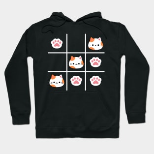 Tic Tac Toe Cute Cat Hoodie